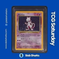 1999 POKEMON BASE SET UNLIMITED #10/102 MEWTWO HOLO RARE - Image 1