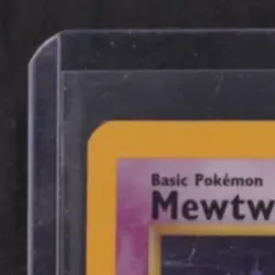 1999 POKEMON BASE SET UNLIMITED #10/102 MEWTWO HOLO RARE - Image 3