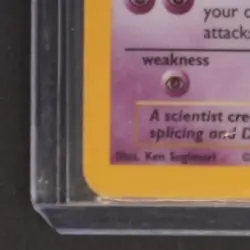 1999 POKEMON BASE SET UNLIMITED #10/102 MEWTWO HOLO RARE - Image 4