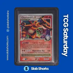 2009 POKEMON D&P BLACK STAR PROMO FALL COLLECTORS TINS #DP45 CHARIZARD G LV.X - Image 1