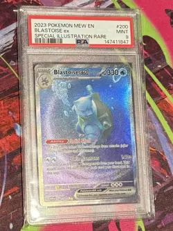 Pokemon Blastoise ex Special Illustration Rare Holo 200/165 SV 151 2023 PSA 9 - Image 1