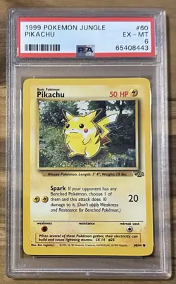 1999 Pokemon Jungle Pikachu Non Holo PSA 6 PSA # 65408443 - Image 2