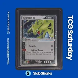 2004 POKEMON POP SERIES 1 #17/17 TYRANITAR EX COSMOS HOLO - Image 1