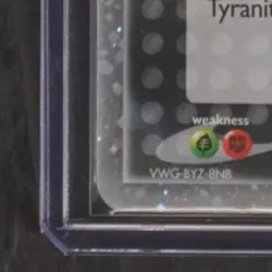 2004 POKEMON POP SERIES 1 #17/17 TYRANITAR EX COSMOS HOLO - Image 4