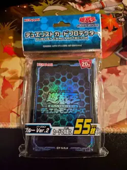 Konami OCG Exclusive 20th Anniversary Yugioh Sleeve Blue "V2" - Image 1