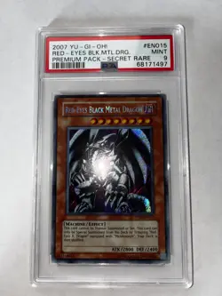 Red Eyes Black Metal Dragon PP01-EN015 SECRET RARE PSA 9 - Image 1