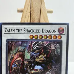 Yu-Gi-Oh TCG Zalen The Shackled Dragon BPRO-EN042 1st Ed Super Rare Holo Dark - Image 5