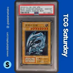 2018 YU-GI-OH! JPN BLUE-EYES WHITE DRAGON 20TH ANNIVERSARY DUELIST BOX PSA 10 - Image 1
