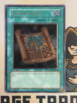 Ancient Rules STON-EN037 1st Edition Ultimate Rare YuGiOh! LP EURO Print - Image 4