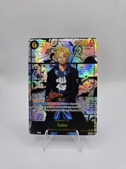 ONE PIECE Card Sabo OP13-120 SEC Manga Alt Art Carrying on His Will English - Image 1