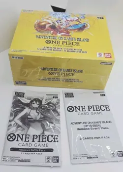 ONE PIECE CARD ADVENTURE ON KAMI'S ISLAND BOOSTER BOX OP15 ENGLISH + 2 Promos - Image 2