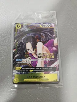 One Piece Boa Hancock Release Event Winner P-115 Sealed Holo Stamp - Image 1