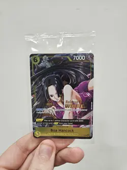 One Piece Boa Hancock Release Event Winner P-115 Sealed Holo Stamp - Image 2