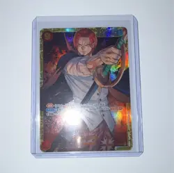 Bandai One Piece CCG Shanks OP01-120 Holo Leader 10000 Power 9 Cost - Image 1