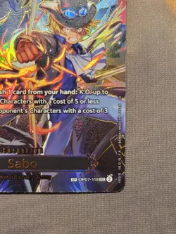 1x Sabo (OP07-118) (SP) One Piece: Carrying On His Will (OP-13) NM - Image 5