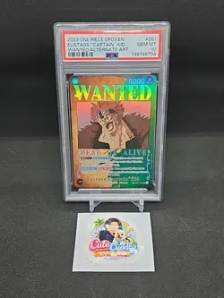2023 One Piece OP03 Eustass “Captain” Kid Wanted Alternate Art PSA 10 - Image 1
