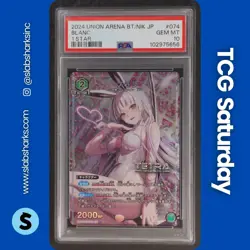 2024 UNION ARENA BT/NIK JP #074 BLANC 1 STAR PSA 10 - Image 1