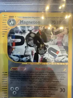 PSA 9 Pokemon TCG Aquapolis Holo Rare Magneton H16/H32 MINT Condition - Image 3