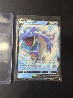 Pokemon Lapras V 049/202 Sword & Shield Holo Ultra Rare NM Fresh Pull - Image 1