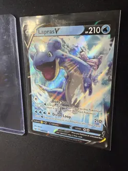 Pokemon Lapras V 049/202 Sword & Shield Holo Ultra Rare NM Fresh Pull - Image 4