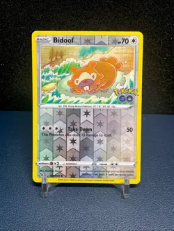 Bidoof (Peelable Ditto) 059/078 - Pokemon GO Reverse Holo - Image 1