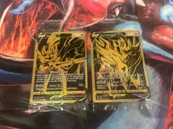 Pokemon Zacian V SWSH076 & Zamazenta V SWSH077 Gold Promos Sealed (NM) Sealed - Image 1