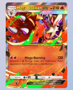 Pokemon TCG Pocket Mega Blaziken 4 Diamond VIRTUAL - Image 1