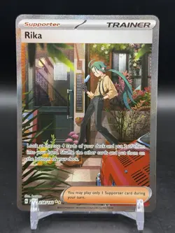 Rika 258/182 Special Illustration Rare Paradox Rift Pokemon NM - Image 1