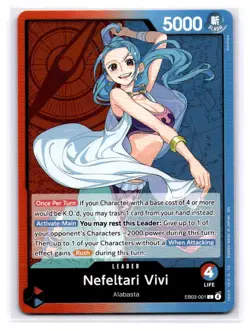 Nefeltari Vivi (001) Extra Booster: One Piece Heroines Edition EB03-001 L LP-NM - Image 1