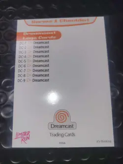 2025 Sega Dreamcast Trading Card Limited Run SSP DC-9 Logo /15 - Image 3