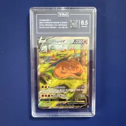 Charizard V HOLO RARE SWSH260 (PSA 9 MINT) Black Star PROMO Pokemon Cards - Image 1