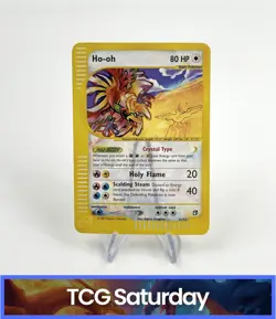 2003 POKEMON SKYRIDGE BOX TOPPER PROMO #11/12 HO-OH CRYSTAL JUMBO CARD - Image 1