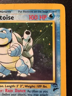 Blastoise 2/130 Base Set 2 Pokemon Card Holo Foil Rare Swirl HP - Image 4