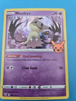 Pokemon Mimikyu Holo Basic Card 70 HP Claw Slash 081/189 2020 NM - Image 1
