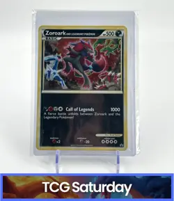 2011 POKEMON PROMO WORLD OF ILLUSIONS ZOROARK & LEGENDARY POKEMON JUMBO CARD - Image 1