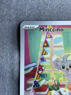 Pokemon Minccino Holo Illustration Rare Card 182/162SV05: Temporal Forces - Image 2