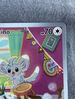 Pokemon Minccino Holo Illustration Rare Card 182/162SV05: Temporal Forces - Image 3