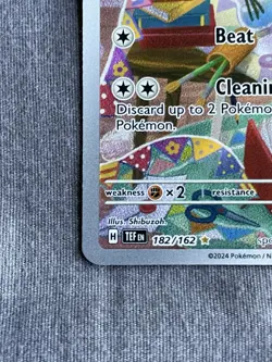 Pokemon Minccino Holo Illustration Rare Card 182/162SV05: Temporal Forces - Image 5