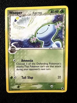 Wooper 71/101 Dragon Frontiers Pokemon Card - Image 1