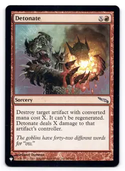 Detonate NM The List Reprints 88/306 MTG Regular Uncommon - Image 1