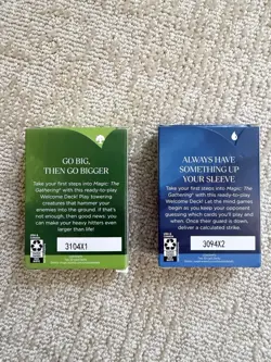 MTG Magic The Gathering 2024 Welcome Deck Blue Green SEALED Wizards - Lot Of 2 - Image 2