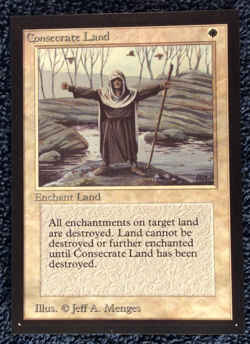 CONSECRATE LAND International Collector's Edition MTG Unplayed Near mint - Image 1