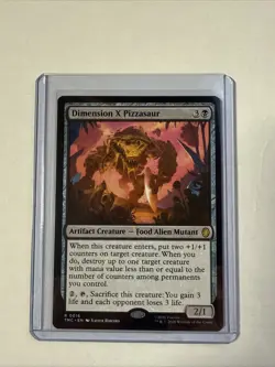 MTG Dimension X Pizzasaur Commander: Teenage Mutant Ninja Turtles Regular - Image 1