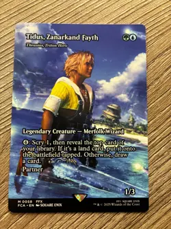MtG FCA Tidus, Zanarkand Fayth / Thrasios, Triton Hero #58 Borderless Non-Foil - Image 1
