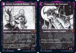 x1 Jerren, Corrupted Bishop // Ormendahl, the Corrupter - Foil - Showcase M MTG - Image 1
