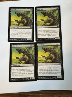 Magic The Gathering Ichor Rats 67/249 (Scars of Mirrodin) x4 - Image 1