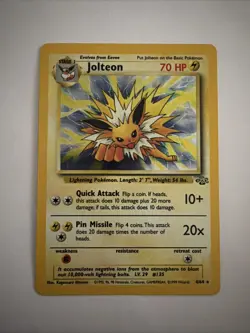 Pokemon TCG Jungle Jolteon 4/64 Holo Unlimited Holo Rare LP Condition - Image 1