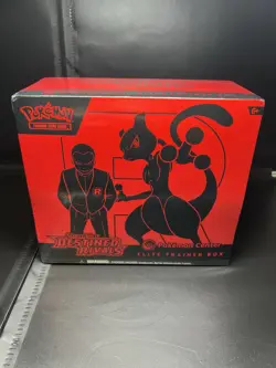 Pokemon Destined Rivals Pokemon Center ETB Factory Sealed With Plastic Case - Image 2