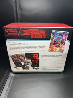 Pokemon Destined Rivals Pokemon Center ETB Factory Sealed With Plastic Case - Image 3