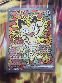 Meowth ex 121/088 ENGLISH Special Illustration Rare - Perfect Order SIR Pokemon - Image 1